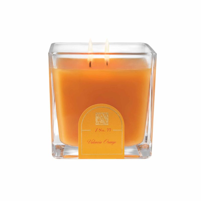 2025  05306 VALENCIA ORANGE CUBE CANDLE