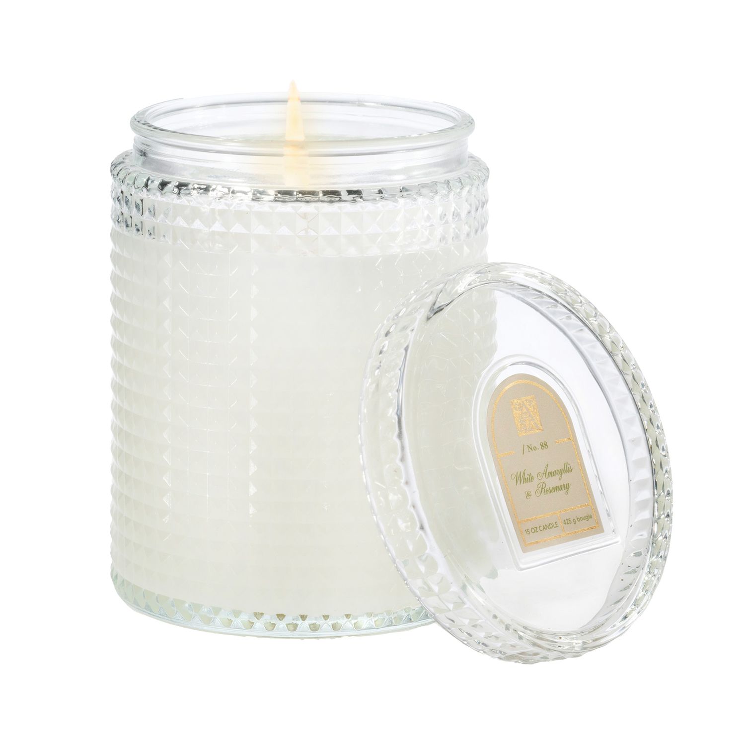 2025  29233 WHITE AMARYLLIS CANDLE 15OZ