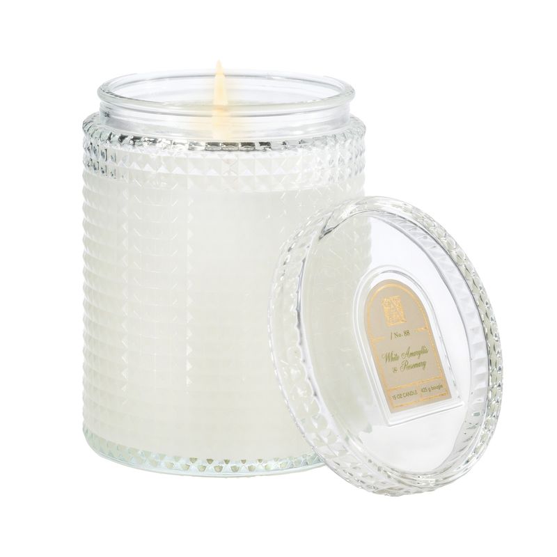 2025  29233 WHITE AMARYLLIS CANDLE 15OZ