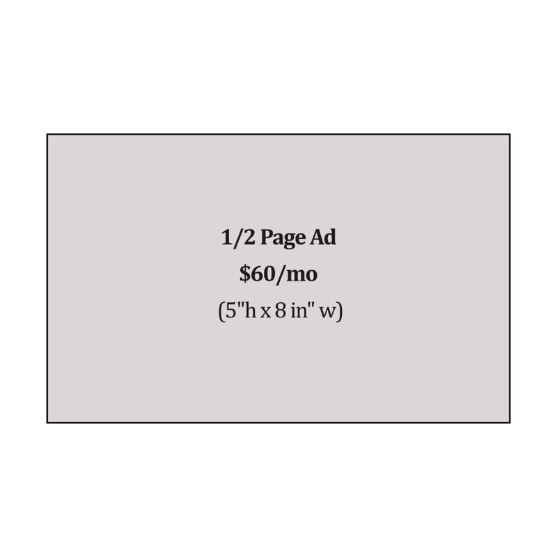 1/2 Page Advertisement