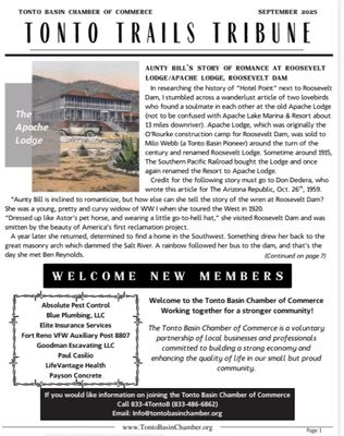 Tonto Trails Tribune Advertising