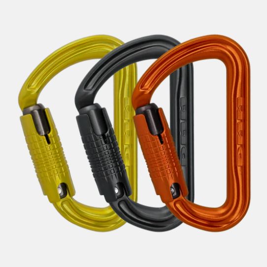 DMM Shadow Locksafe 3 pack Carabiner Lime/Grey/Orange