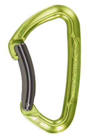 Climbing Technology Lime Bent Gate Carabiner