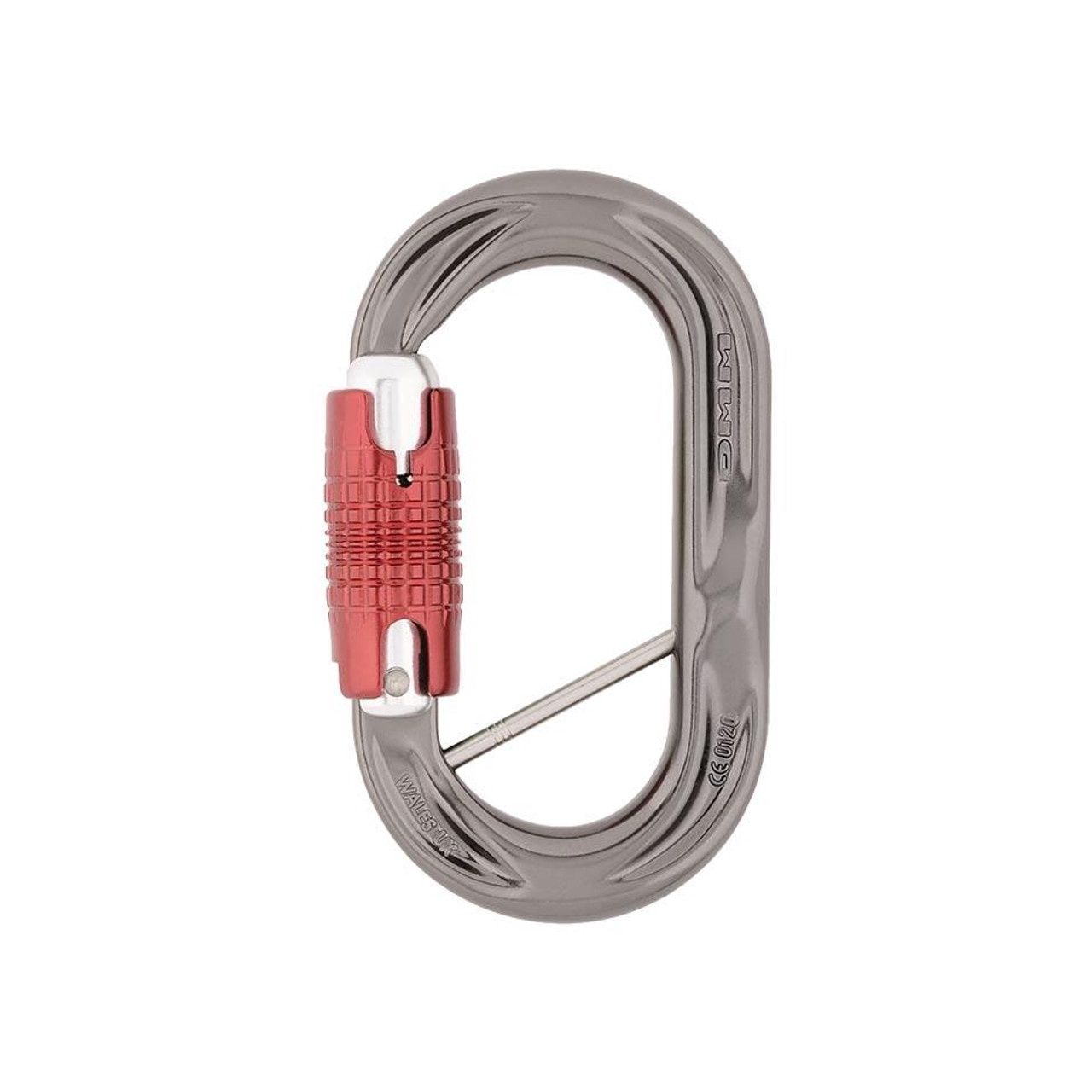 DMM Perfect O Captive Bar Kwiklock Titanium/Red Carabiner