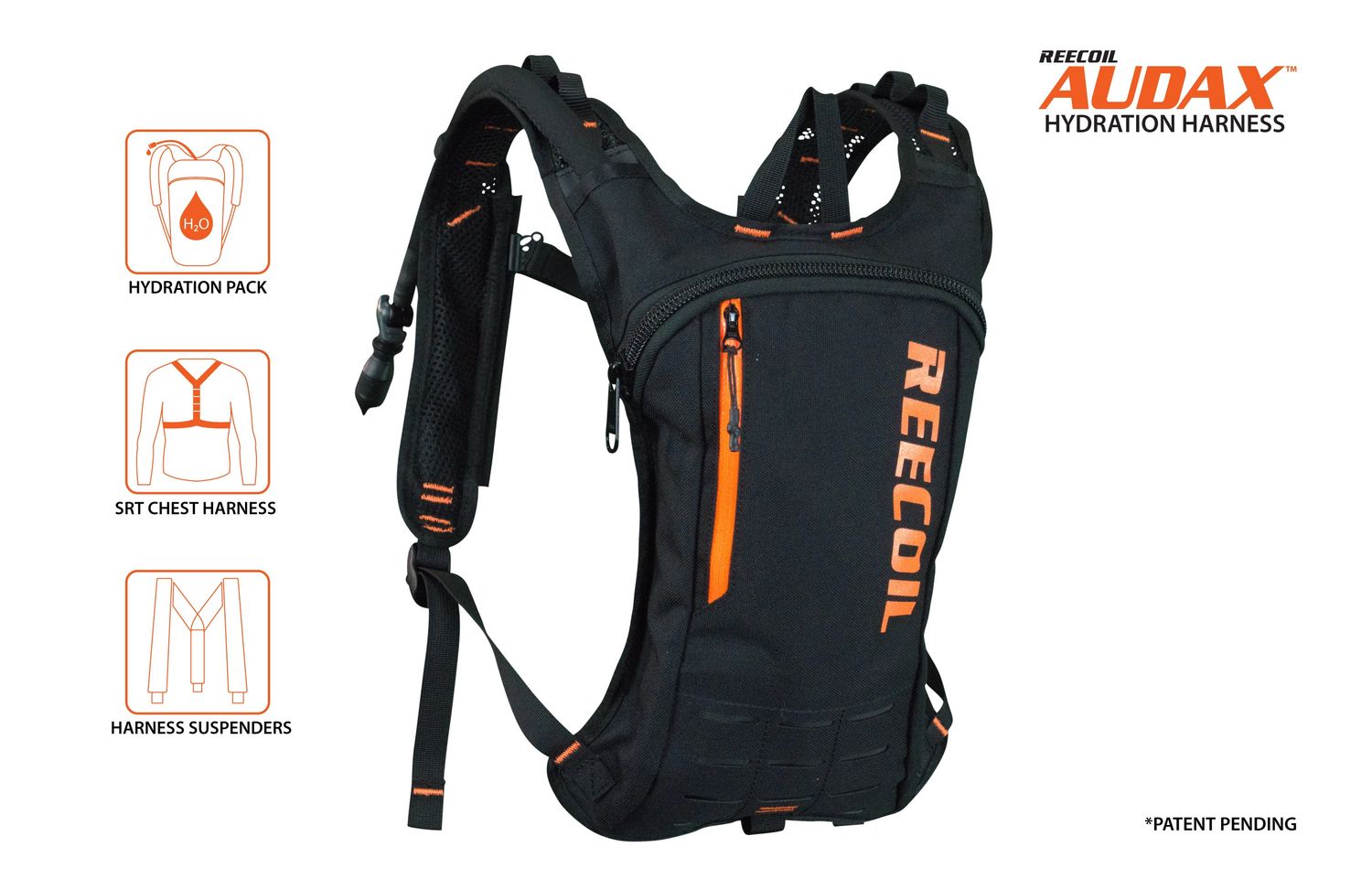 Reecoil AUDAX Hydration Harness Black, Yellow