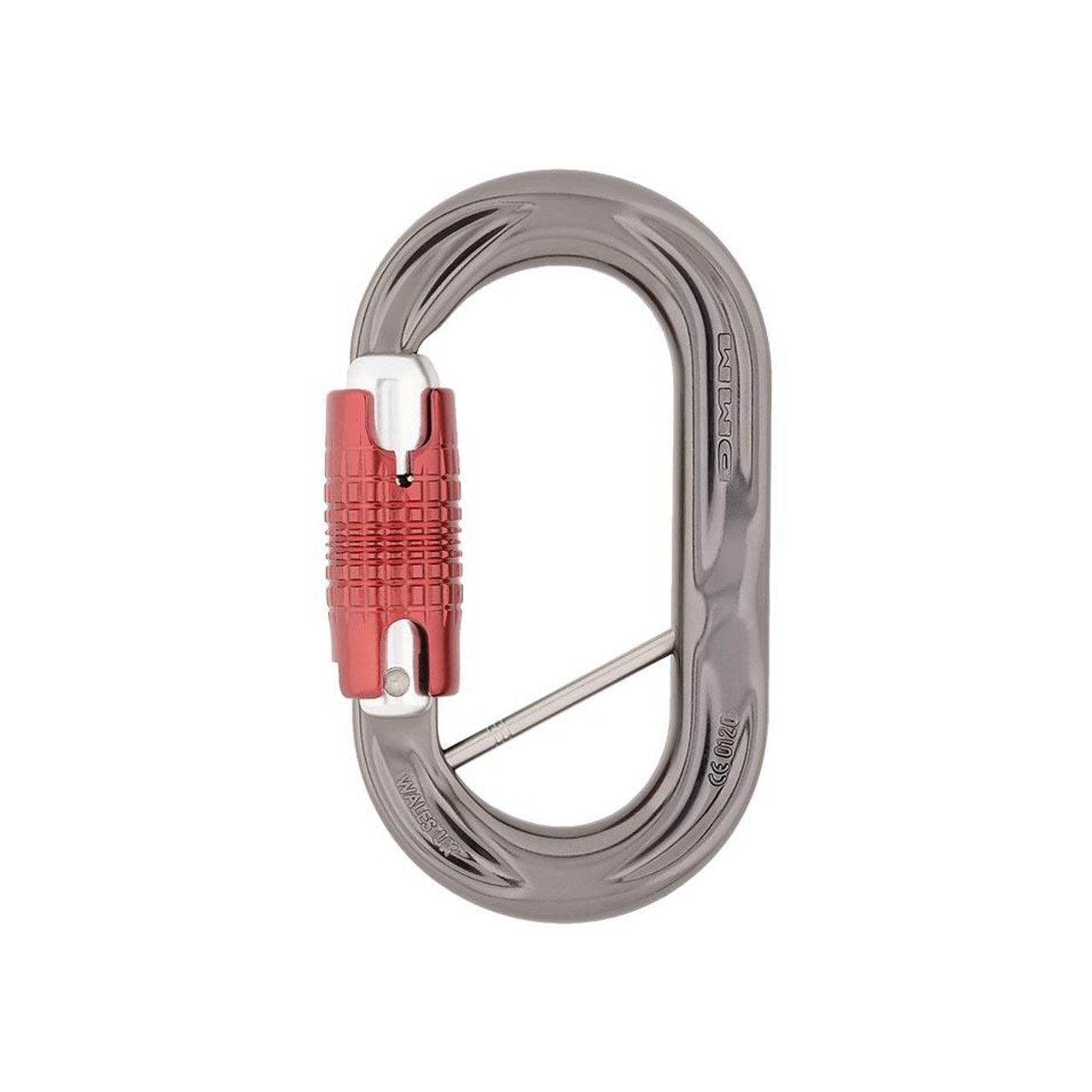 DMM Perfect O Captive Bar Kwiklock Titanium/Red Carabiner