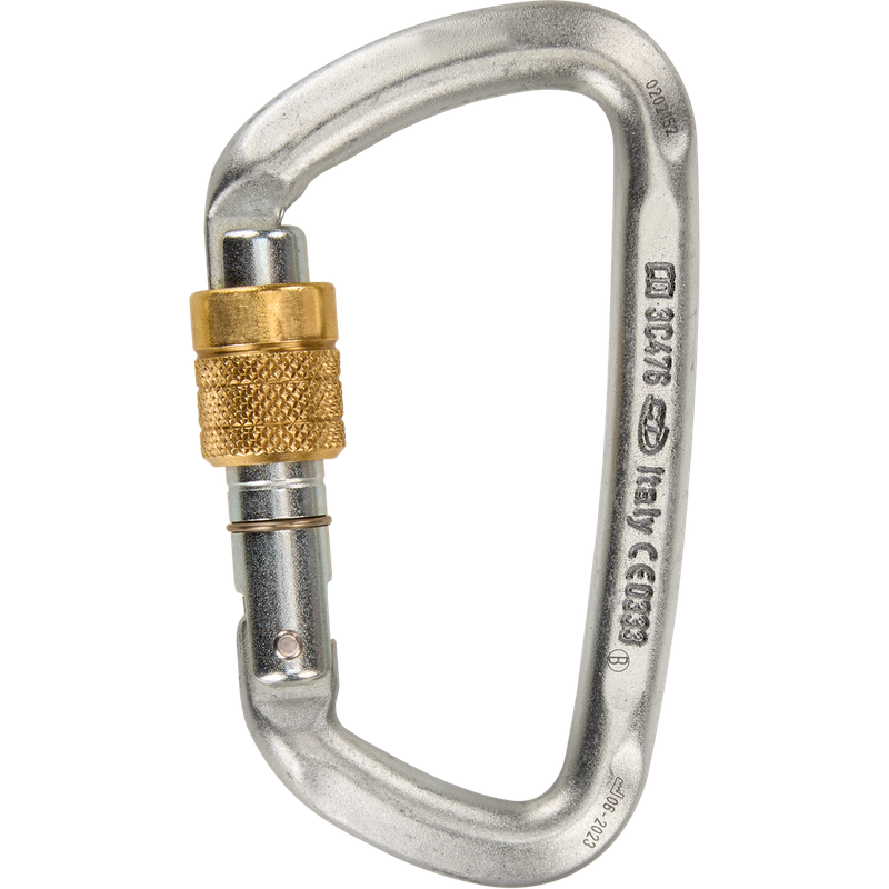 Climbing Technology D-Shape Steel Screwgate