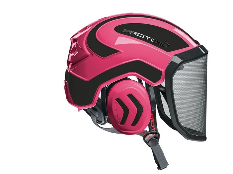 Protos Integral Arborist Helmet - Pink/Black