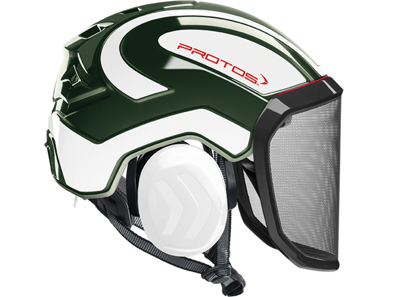 Protos Integral Arborist Helmet - Olive/White