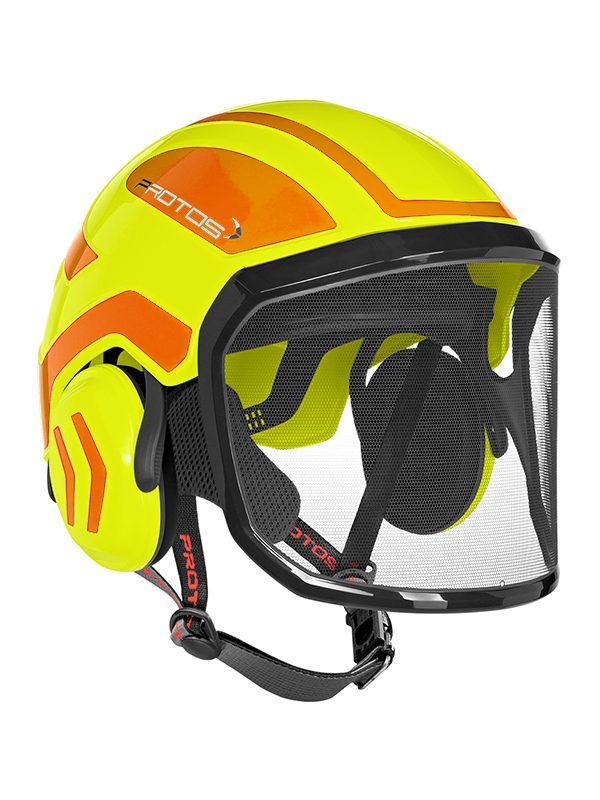 Protos Arborist Integral Helmet - Orange/Neon Yellow