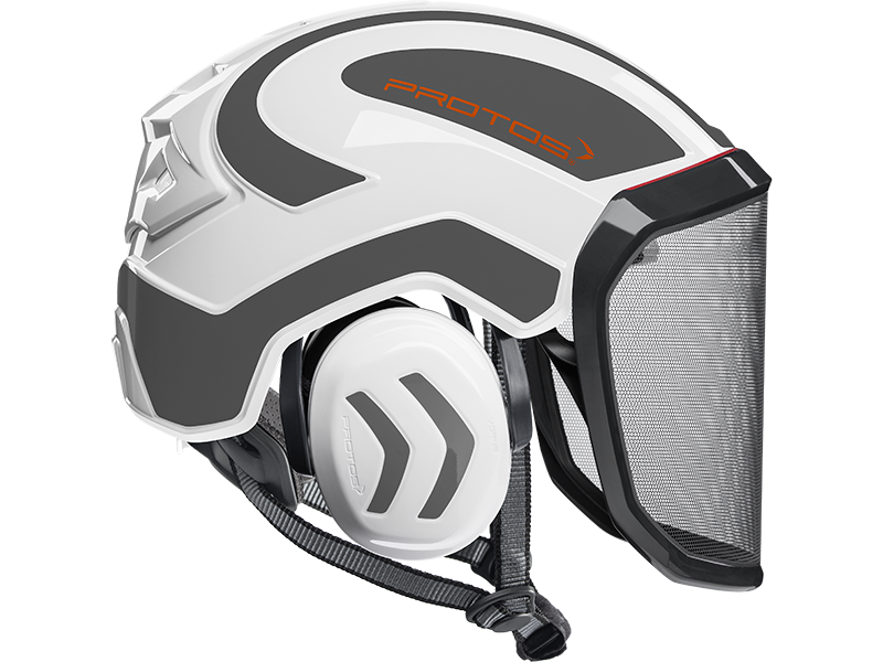 Protos Integral Arborist Helmet - White/Grey