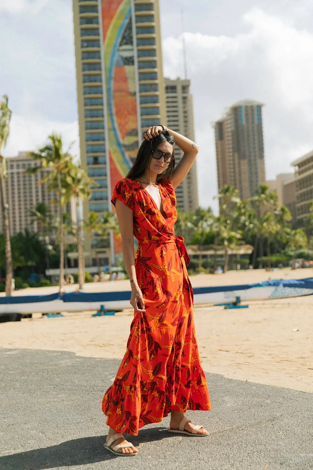 DUBAI WRAP DRESS