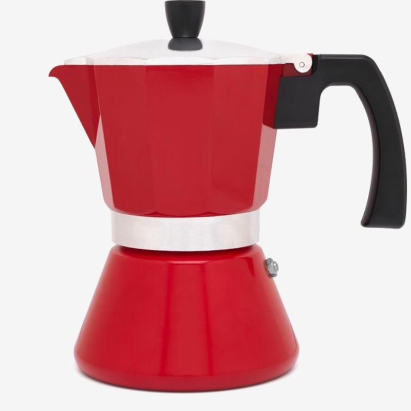 Percolator Tivoli Rood voor 6 kopjes Espresso