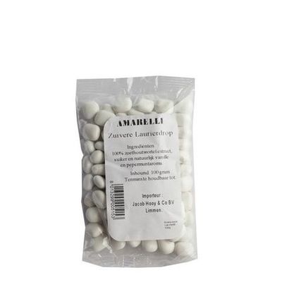 Laurierdrop Amarelli met een pepermuntlaagje, navulverpakking