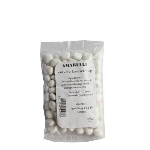 Laurierdrop Amarelli met een pepermuntlaagje, navulverpakking