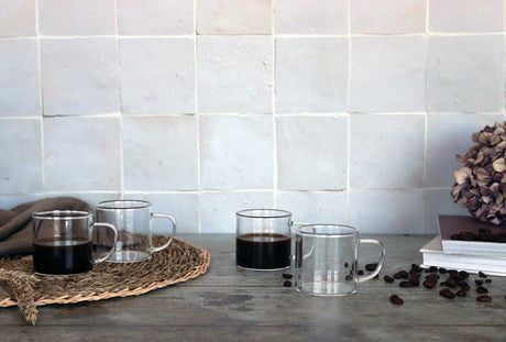 Glazen set van 4 Helya, Maat: Standaard