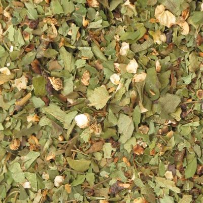 Meidoorn blad en bloem