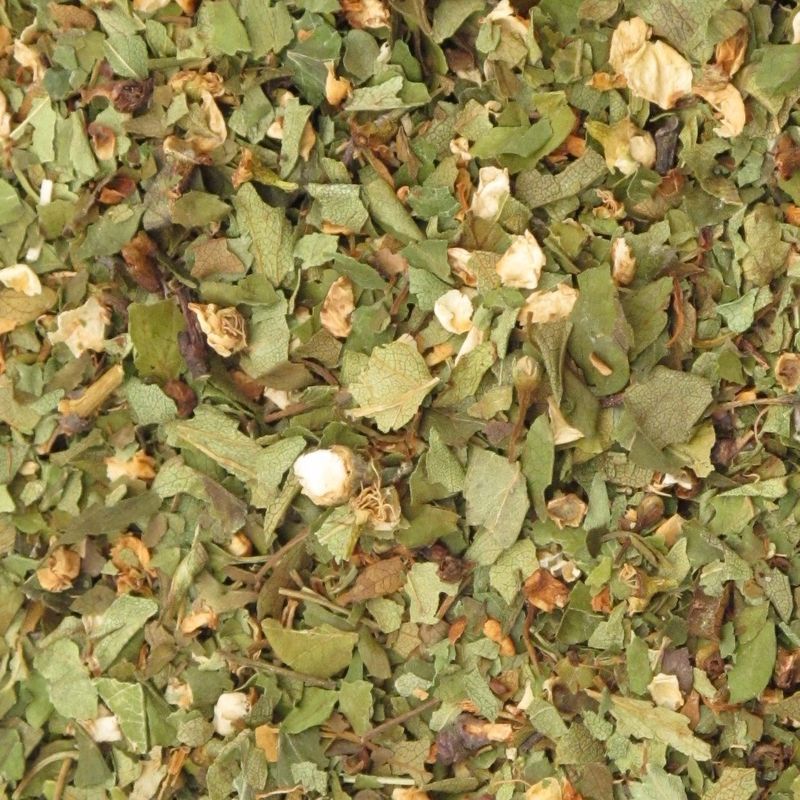 Meidoorn blad en bloem