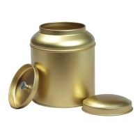 Rond blik met binnendeksel goud