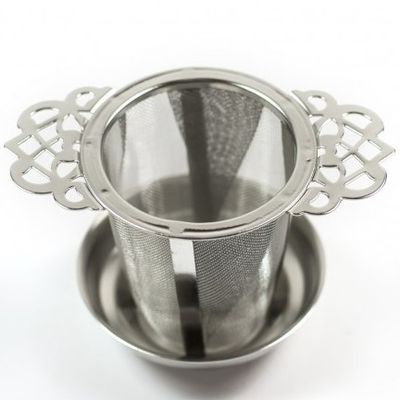 Theefilter met schaaltje 'Ornament'