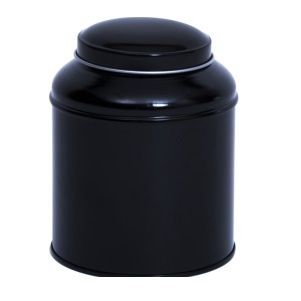 Rond blik met binnendeksel zwart