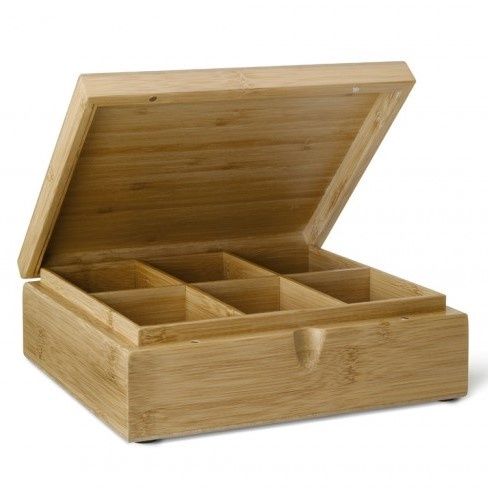 Theedoos 6 vaks Bamboe