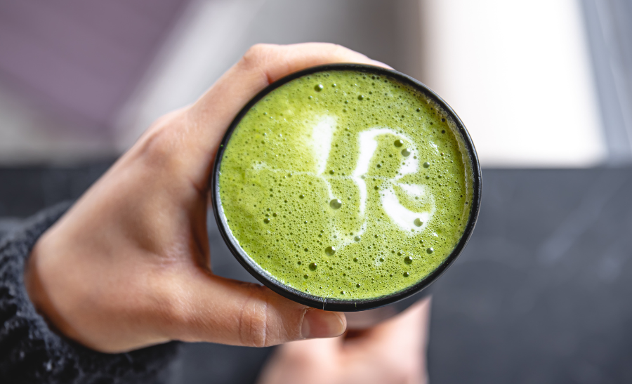 matcha latte recept basis
