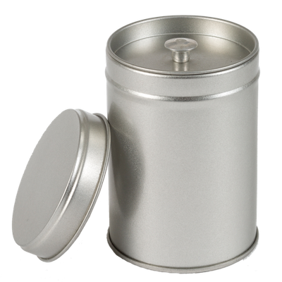 Rond blikje met binnendeksel klein