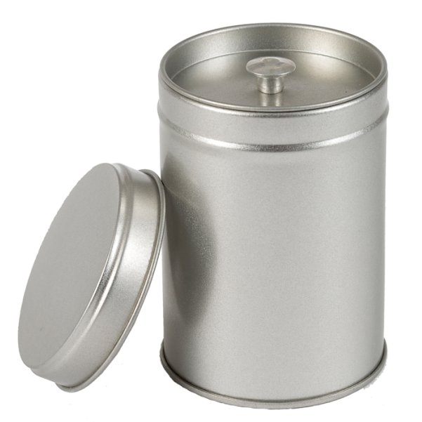 Rond blikje met binnendeksel klein