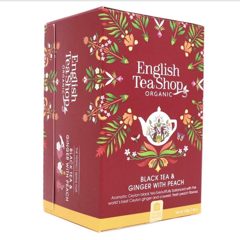 English Tea Shop: Black Tea Ginger with Peach