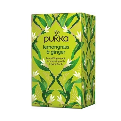 Pukka Taste Alive: Lemongrass &amp; Ginger, Inhoud: Zakjes - 20 stuks
