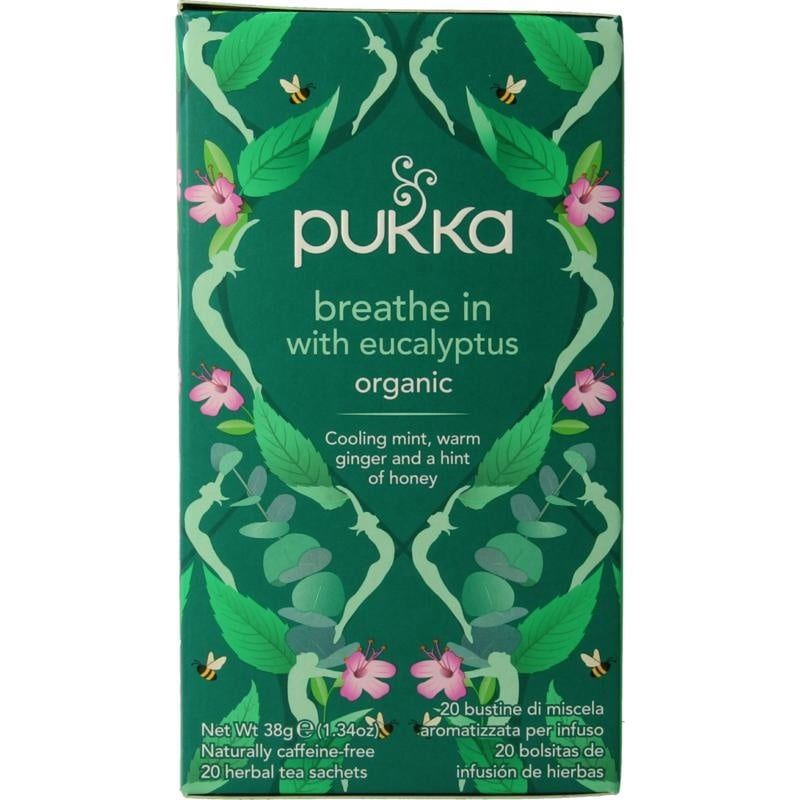 Pukka: Breathe in with eucalyptus, Inhoud: Zakjes - 20 stuks