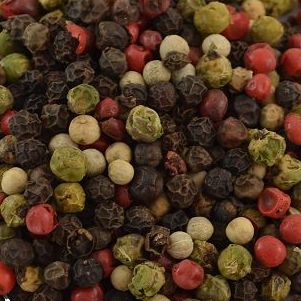 Peperkorrels seizoen wit/groen/rood/zwart, Maat: 100 gram