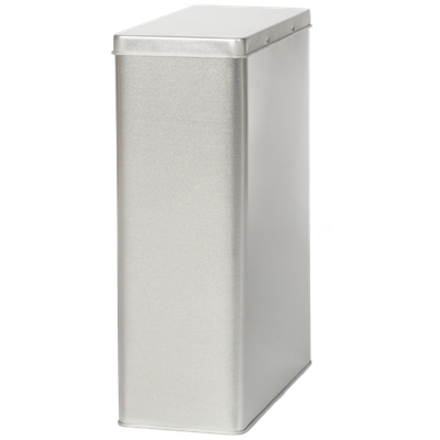 Rechthoekig blik met scharnierdeksel 1,25kg