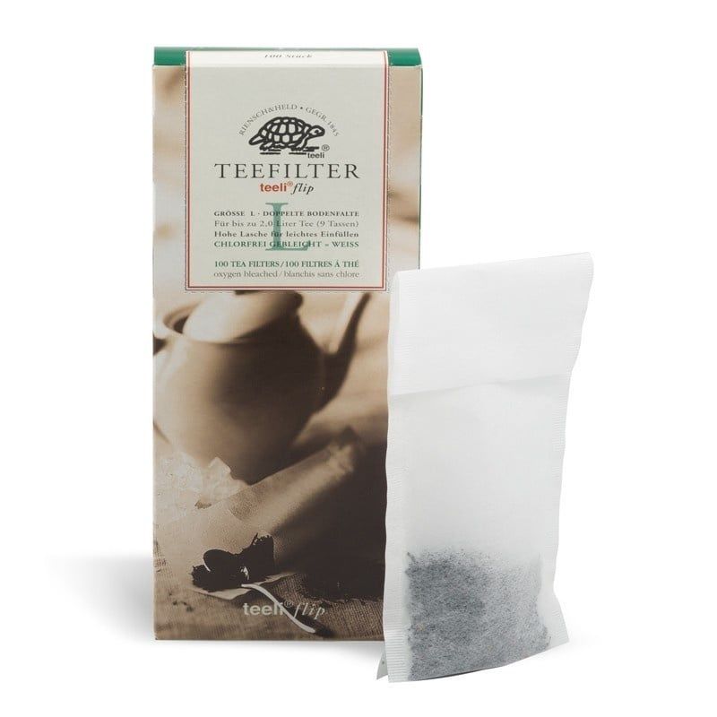 Theefilterzakjes Large, geschikt voor een grote theepot, Maat: Standaard