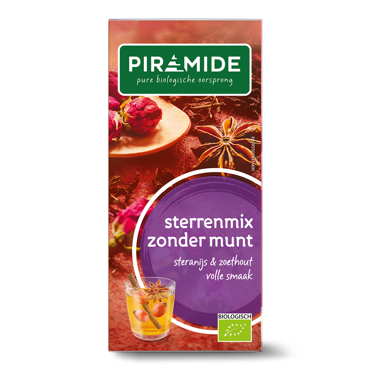 Piramide Sterrenmix zonder Munt, Maat: Sachets