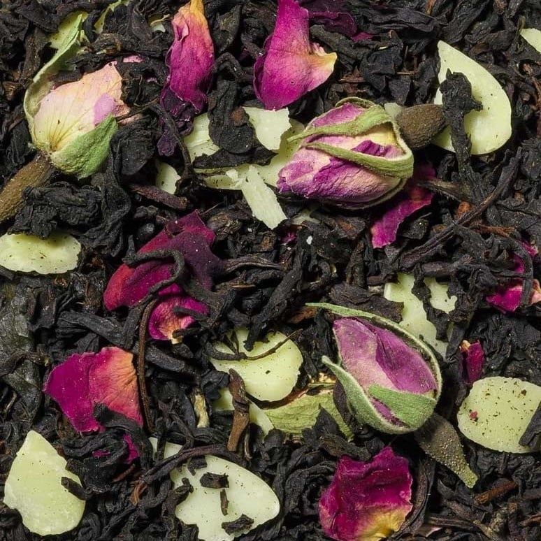 23 Rozen Marsepein Zwarte Thee, Maat: 100 g