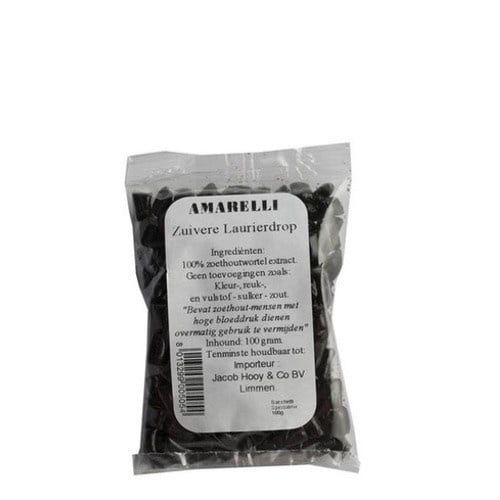 Laurierdrop Amarelli kleine stukjes puur, navulverpakking, Maat: Standaard