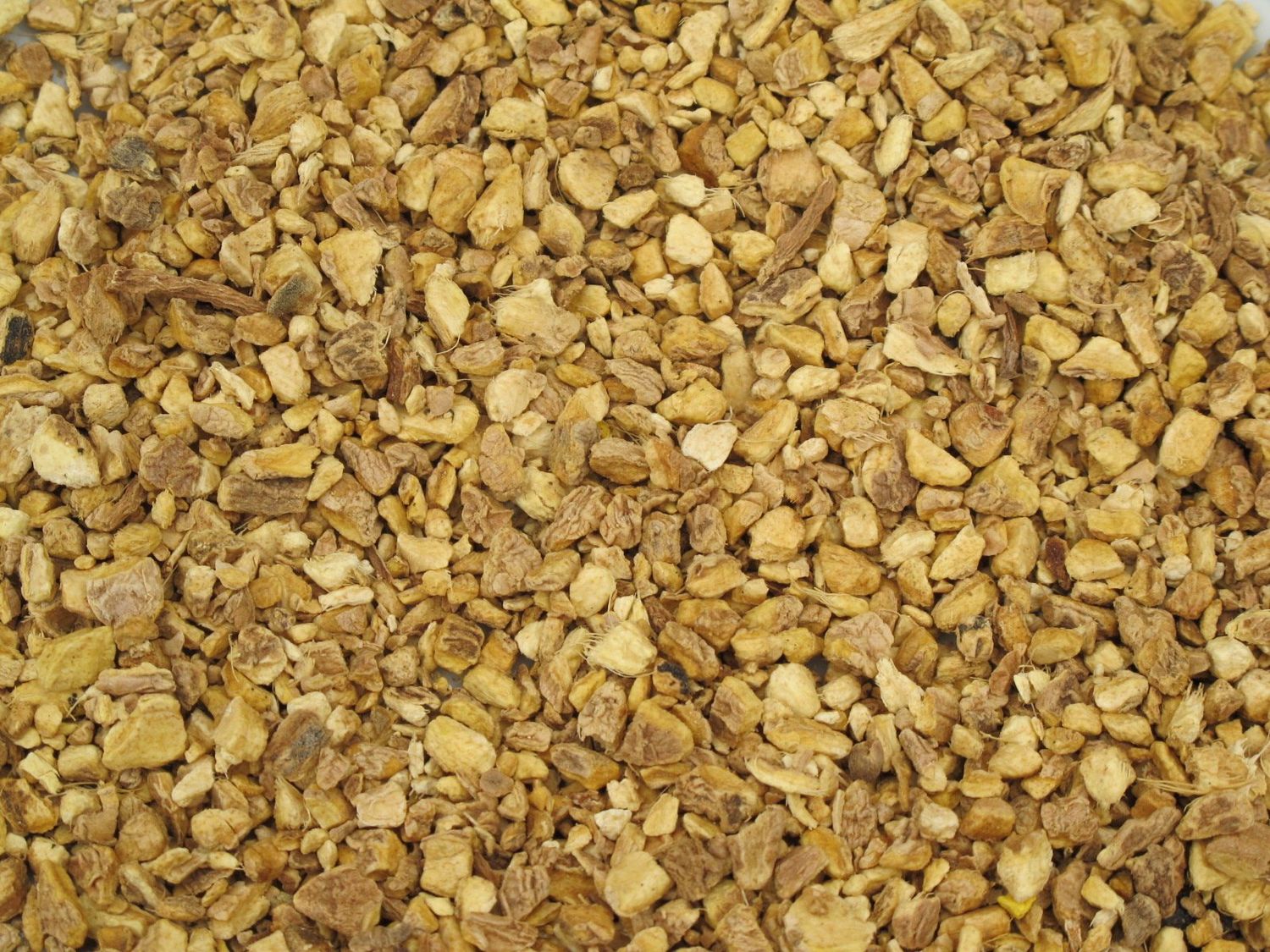 Gemberwortel gesneden 1-3mm, Maat: Standaard