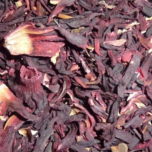 Hibiscusbloemen, Maat: 100 gram