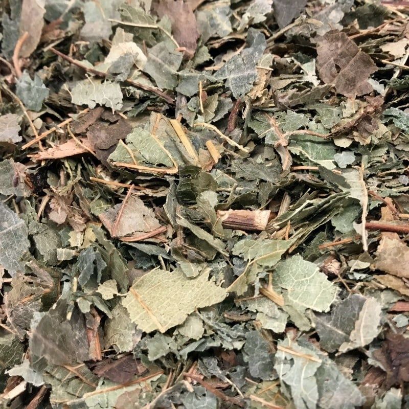 Kastanje of Witte Paardekastanje blad, Maat: 100 gram
