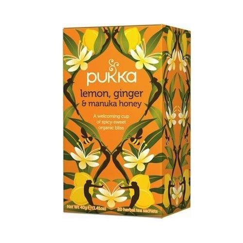 Pukka Taste Alive: Lemon, Ginger &amp; Manuka Honey, Inhoud: Zakjes - 20 stuks