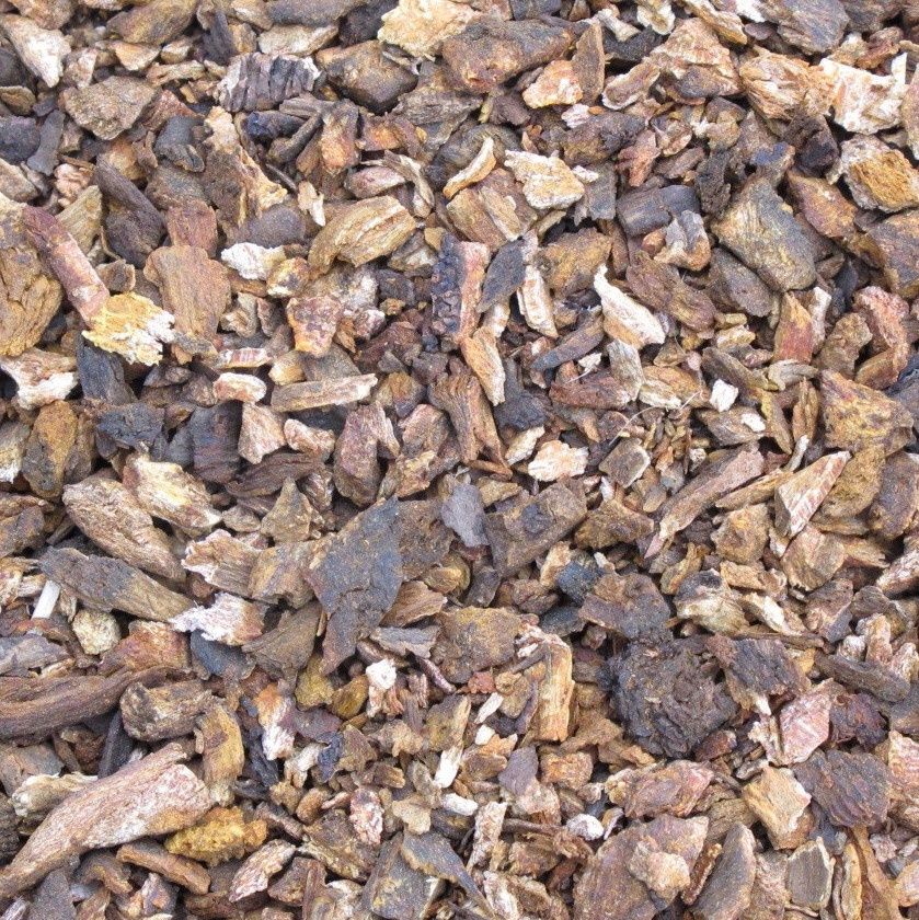 Rabarberwortel of Chinese/Russische rabarber, Maat: 100 gram