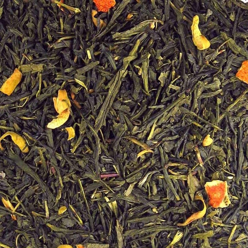 Sinaasappel Groene Thee, Maat: 100 gram