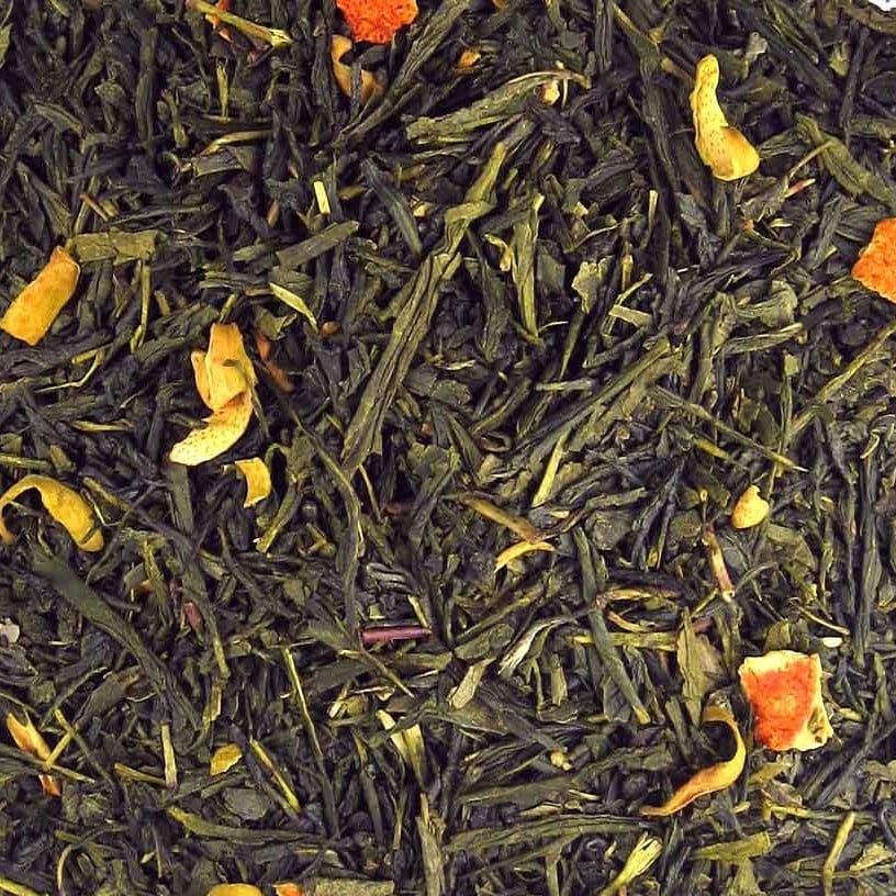 Sinaasappel Groene Thee, Maat: 100 gram