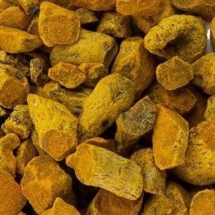 Kurkuma, Geelwortel of Temoe Lawak gesneden, Maat: Standaard