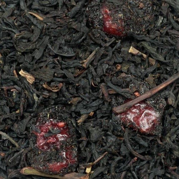 Cranberry Kers zwarte thee, Maat: 100 g