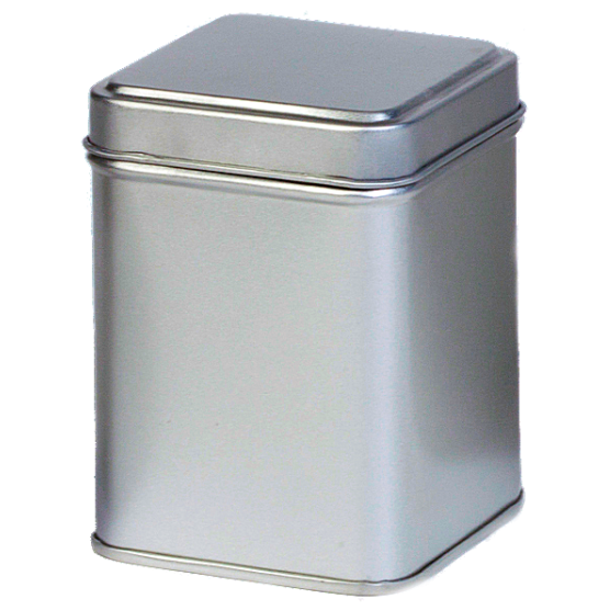 Vierkant blikje met los overschuifdeksel 50gr