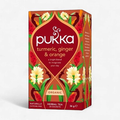 Pukka: Turmeric Ginger Orange, Inhoud: Zakjes - 20 stuks