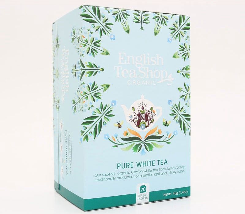 English Tea Shop: Pure White Tea, Inhoud: Zakjes - 20 stuks